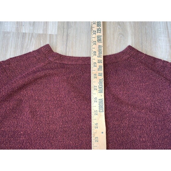 DOCKERS Mens Tight Knit Size Medium Maroon Pullover Sweater Size XXL EUC - Picture 13 of 14